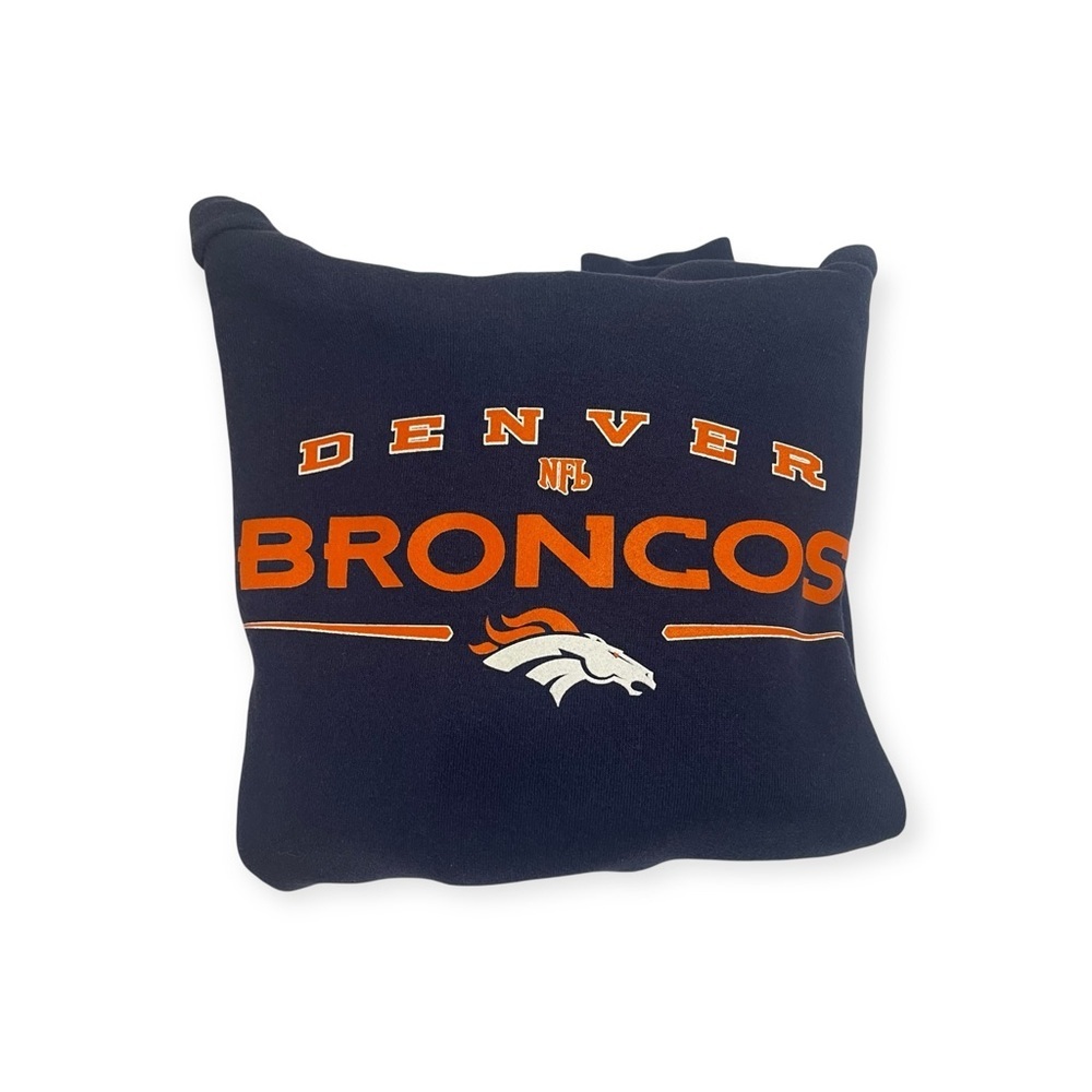 NFL Denver Broncos Navy Pullover with Orange Logo